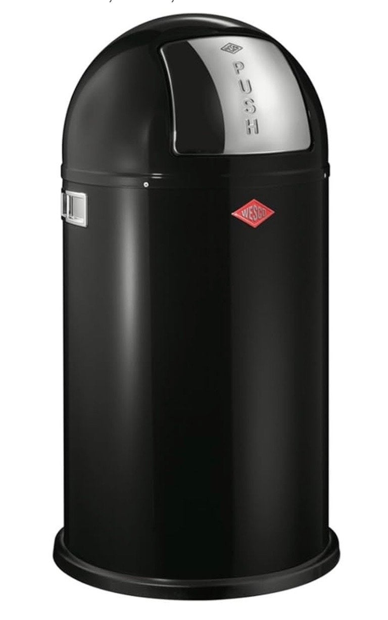 Wesco Pushboy afvalemmer - Zwart - 50 liter, Ophalen, Gebruikt, 40 liter of meer, 75 – 100
