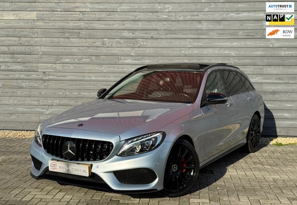Mercedes-Benz C-klasse Estate 180 AMG SPORT EDITION PANO NAP, Auto's, Automaat, Achterwielaandrijving, Lichtsensor, 750 kg