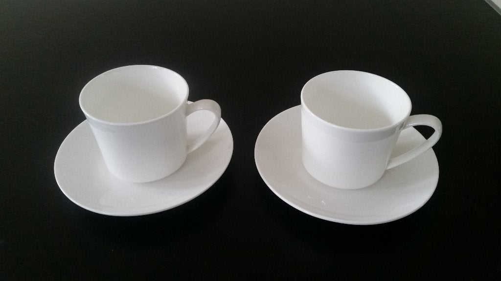 2 kop en schotels van Rosenthal Jade, Gebruikt, Overige merken, Keramiek, Ophalen of Verzenden