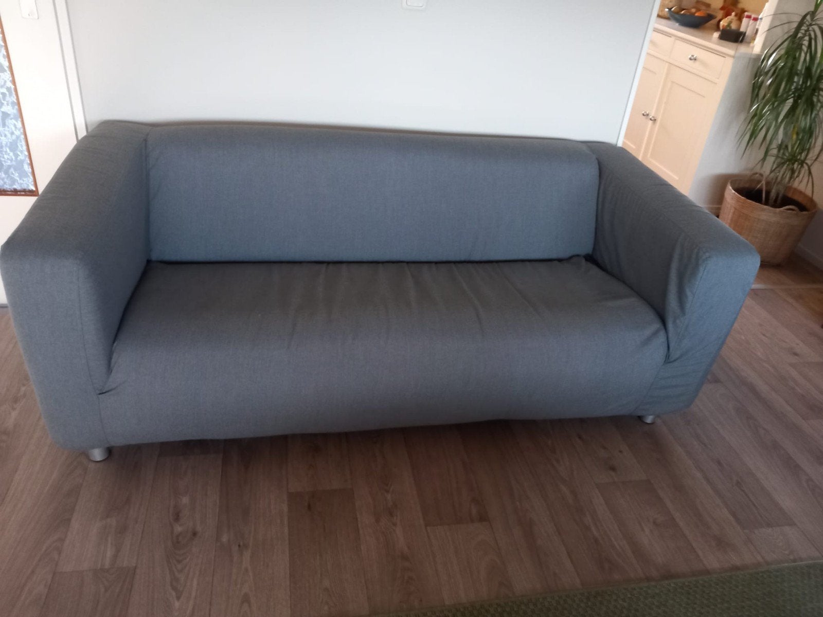 IKEA Klippan 2-zitsbank - Grijs, Ophalen, Gebruikt, 150 tot 200 cm, Tweepersoons