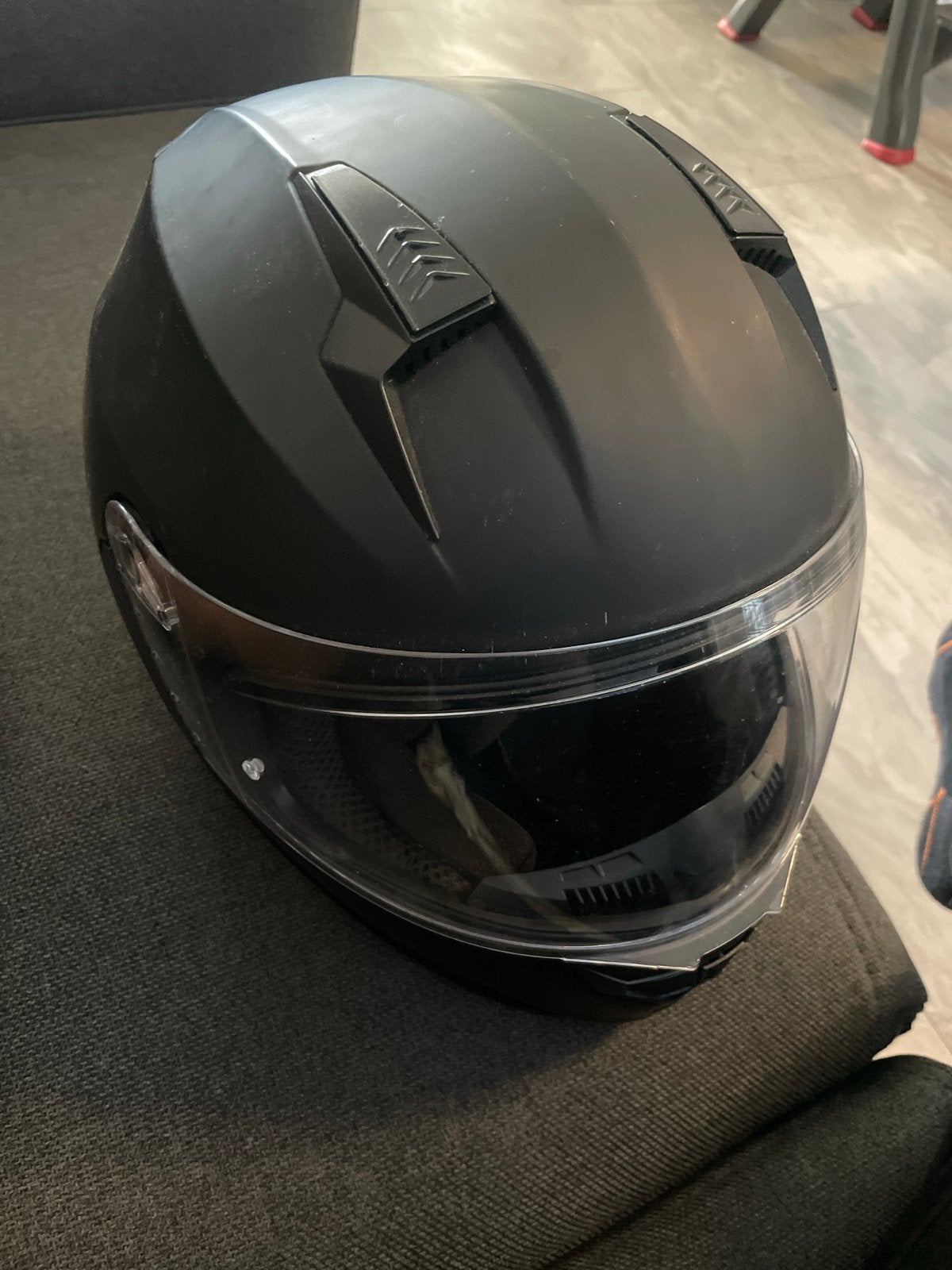 Zwarte integraalhelm vinz kennet, Motoren, Overige merken, M, Ophalen of Verzenden, Integraalhelm