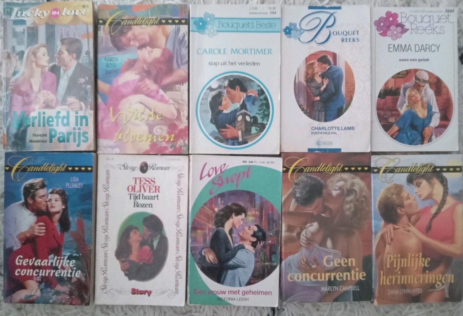 10 Romans o.a. Bouquet reeks en Love swept, Boeken, Romans, Ophalen of Verzenden, Gelezen