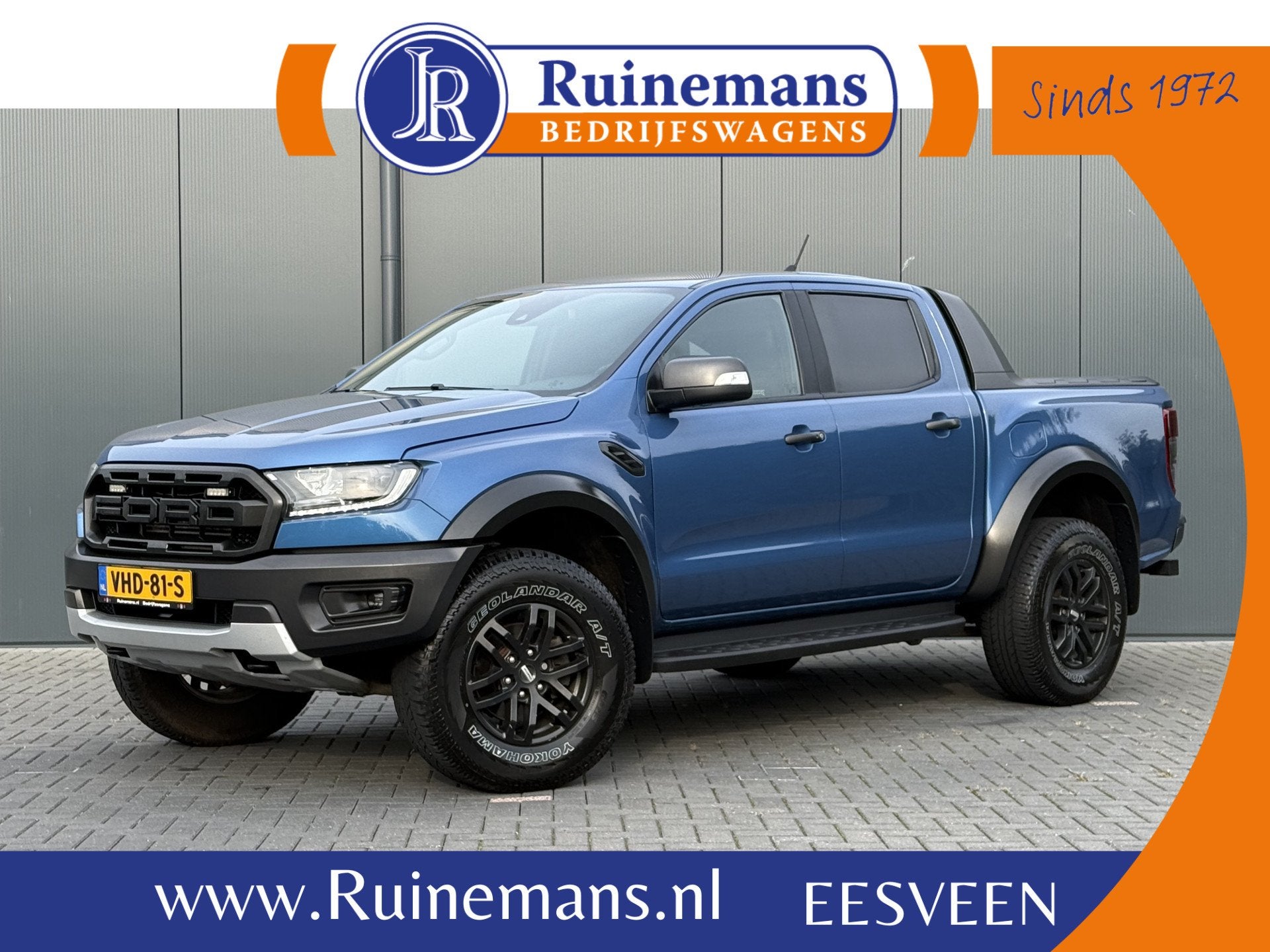 Ford Ranger RAPTOR 2.0 EcoBlue 213 PK AUT / 4x4 / 3.5T TREKH, Auto's, Automaat, Gebruikt, 4 cilinders, Blauw