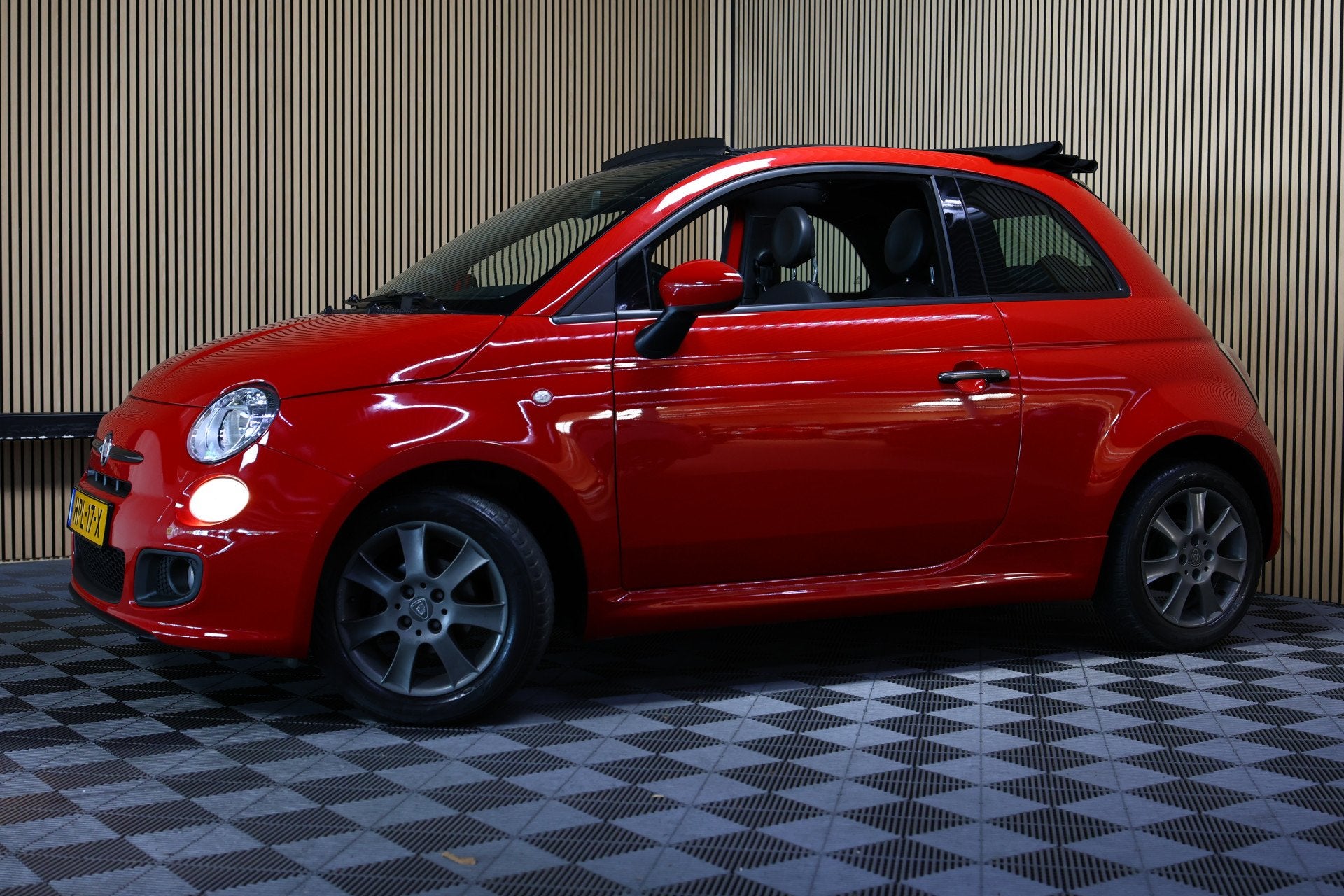 Fiat 500 1.2 LOUNGE CABRIO SPORT AVM AIRCO OPEN DAK CITY "13, Auto's, Euro 5, Start-stop-systeem, 4 cilinders, Bedrijf