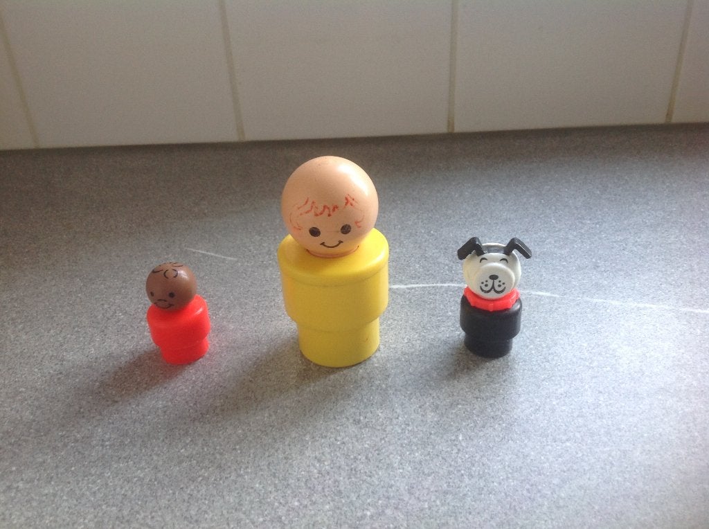 Fisher Price 411, Bath toys, groot poppetje XXL , 4 inch, Ophalen of Verzenden, Gebruikt, Overige typen
