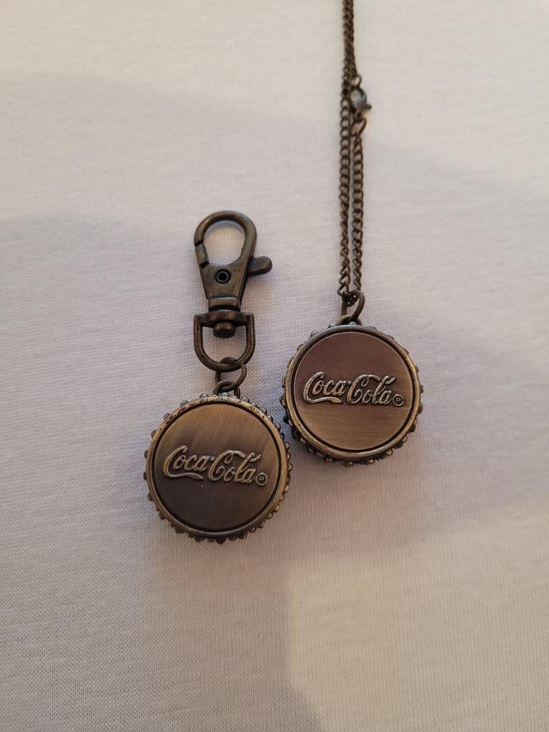 Set van 2 Coca-Cola zakhorloges - Uniek verzamelobject, Ophalen of Verzenden, Gebruikt