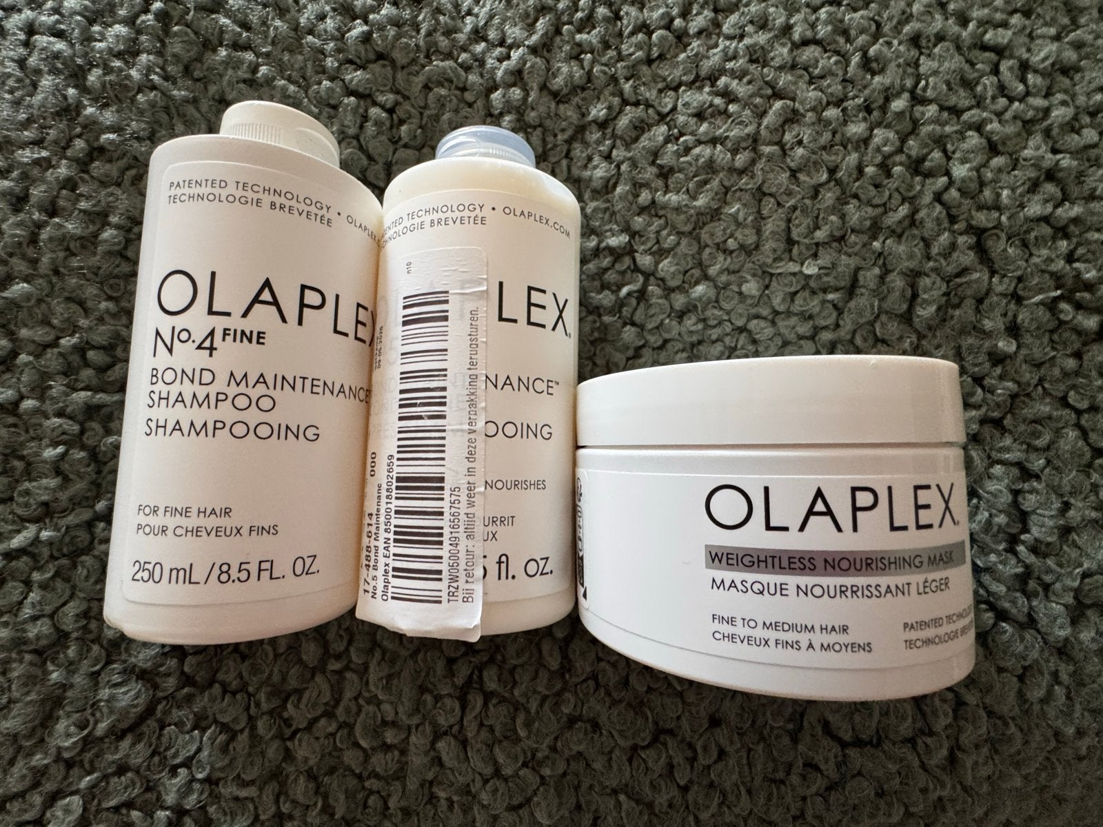 Olaplex Haarverzorgingsset: Shampoo, Conditioner & Masker, Ophalen of Verzenden, Nieuw, Shampoo of Conditioner