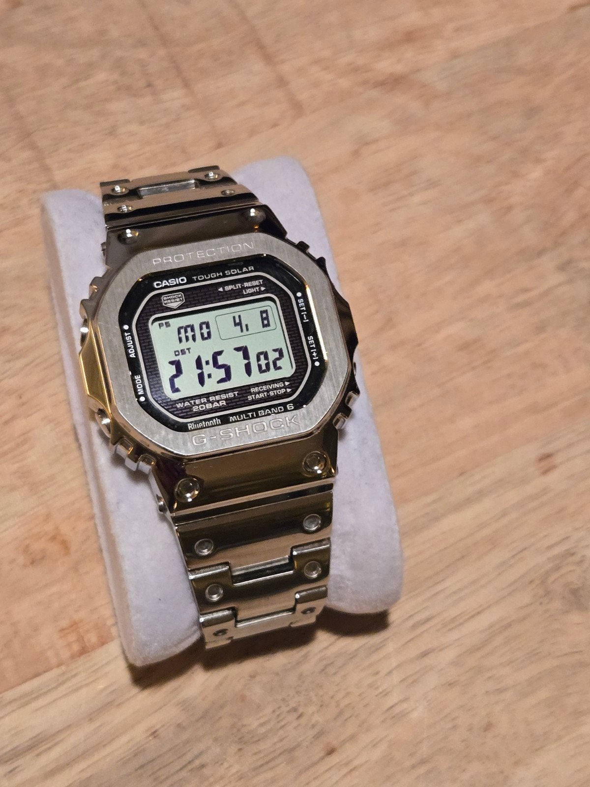 Casio G-Shock Full Metal GMW-B5000D-1ER, Gebruikt, Staal, Polshorloge, Ophalen of Verzenden