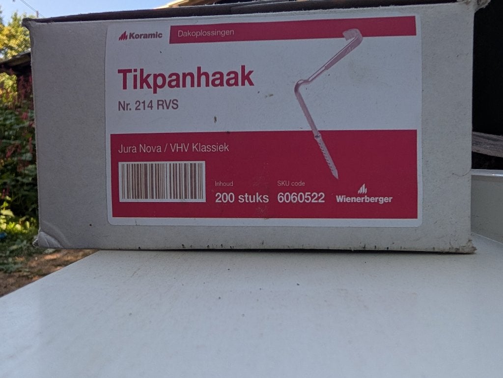 Tikpanhaken, Ophalen, Overige kleuren, Overige typen, Nieuw