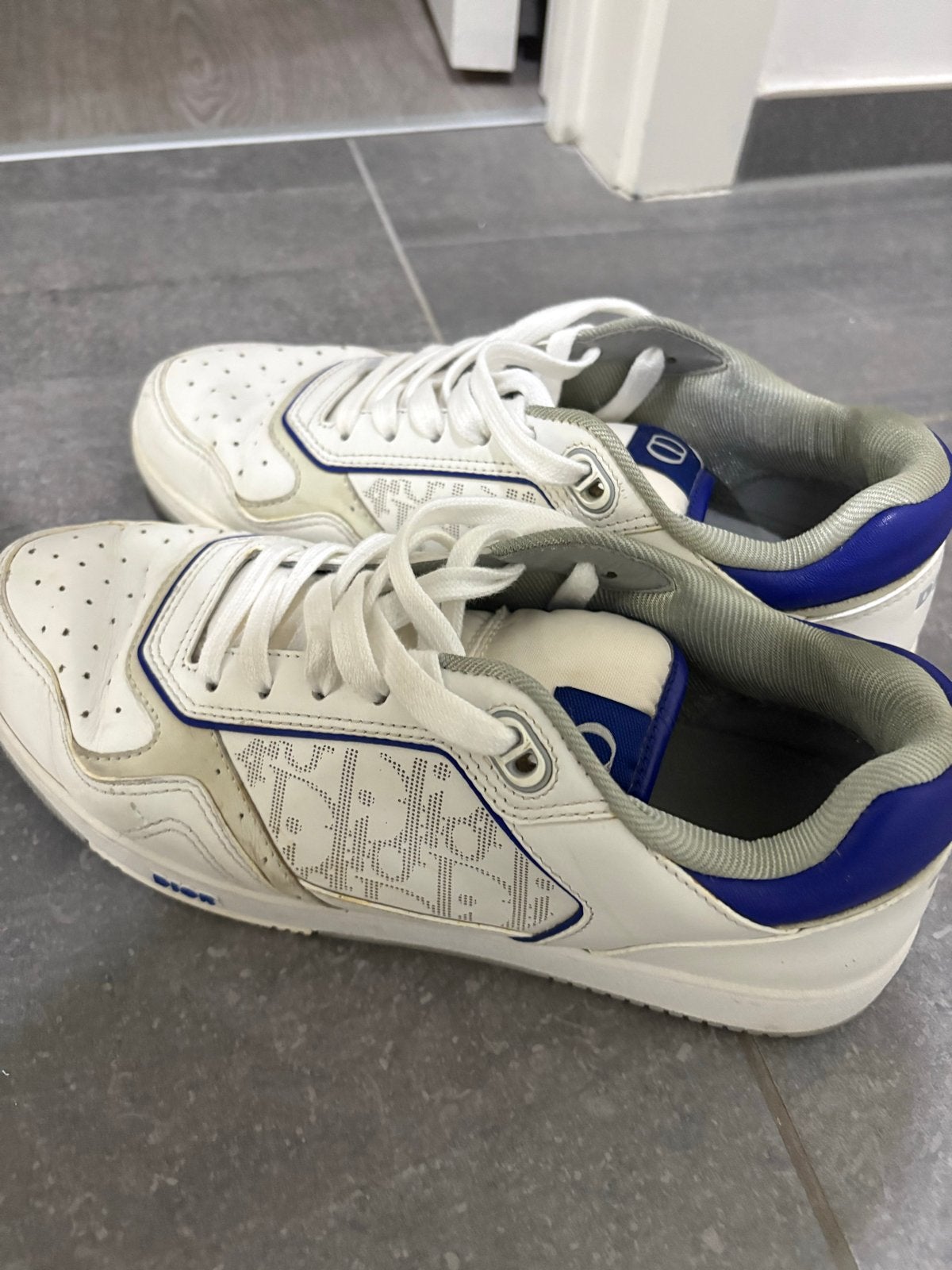 Dior B27 Low-Top Sneakers - Maat 42, Ophalen of Verzenden, Gedragen, Wit, Sneakers of Gympen