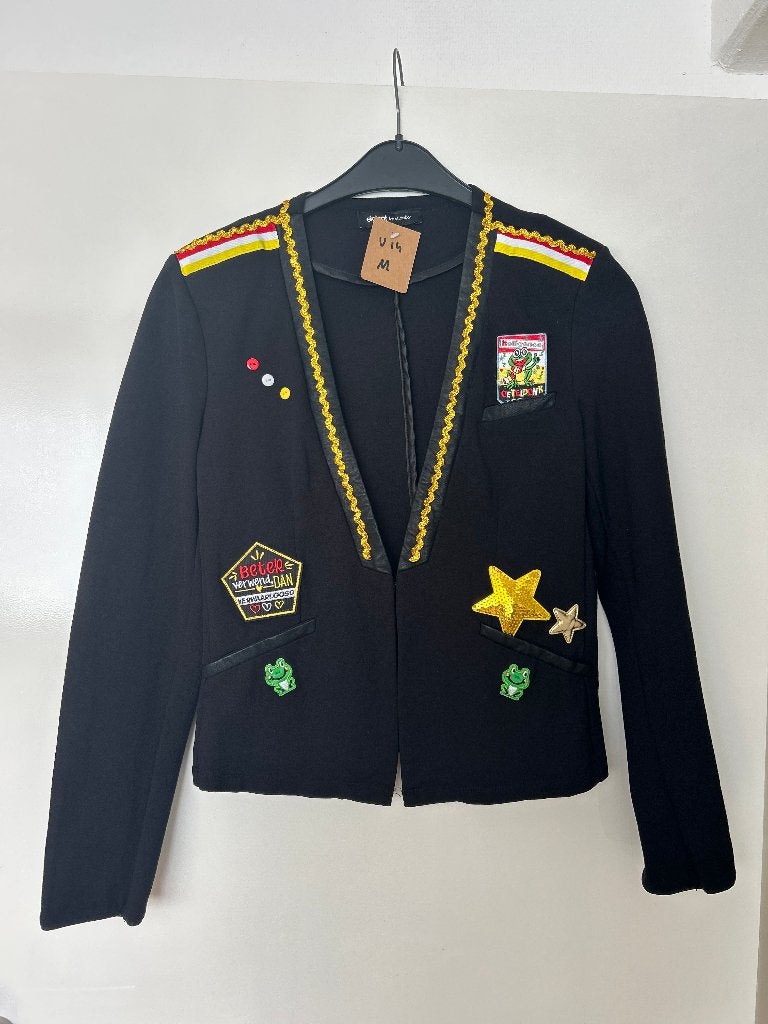 Oeteldonk dames jasje - Maat M, Maat 38/40 (M), Carnaval, Ophalen of Verzenden, Zo goed als nieuw