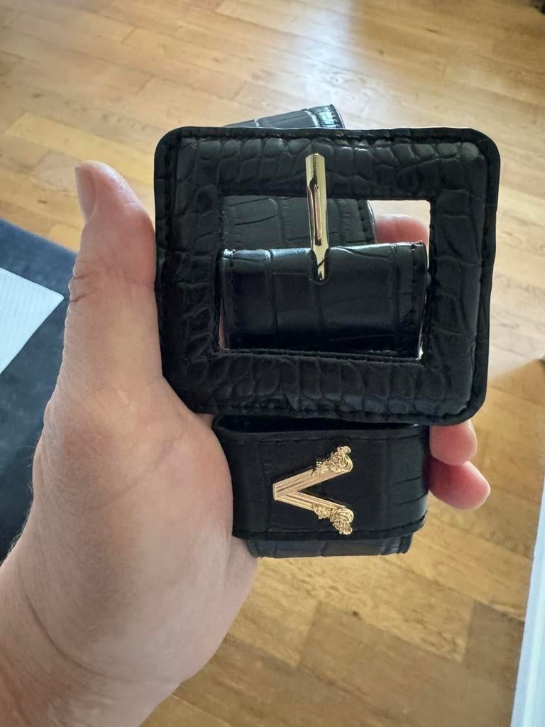 Josh V riem zwart M/L, Tailleriem, Ophalen of Verzenden, Zo goed als nieuw, 3 tot 5 cm