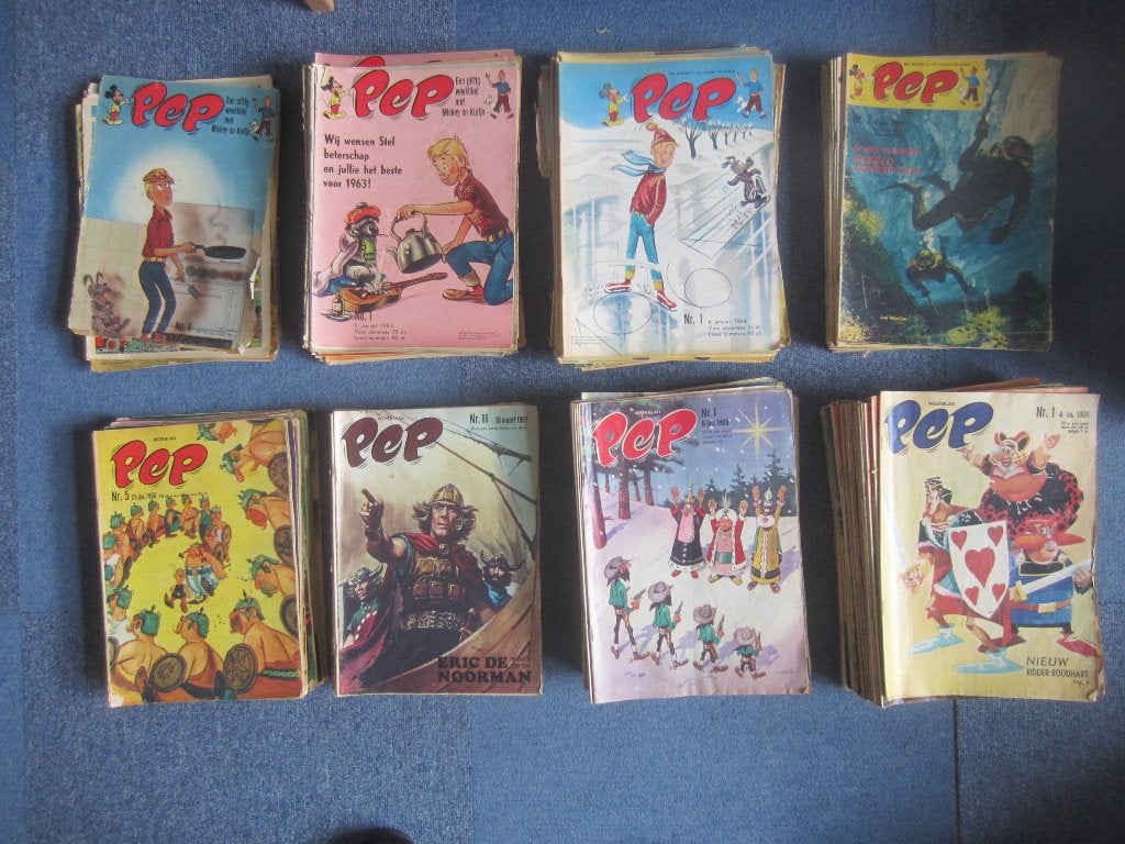 Vele PEP weekbladen uit de jaren ‘60, Boeken, Gelezen, Europa, Ophalen of Verzenden, Meerdere comics