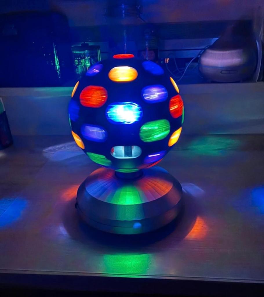 Discobal op batterijen of netstroom - 28 cm hoog, Ophalen of Verzenden, Gebruikt