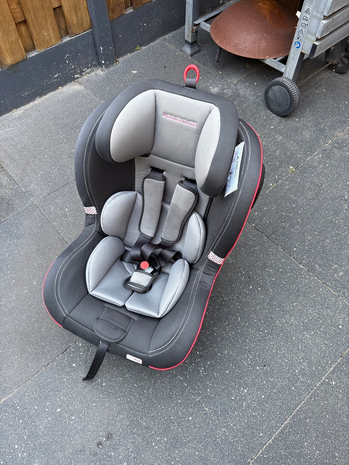 X-Adventure autostoel 360 graden draaibaar, Autogordel of Isofix, Verstelbare rugleuning, 9 t/m 18 kg, Zo goed als nieuw
