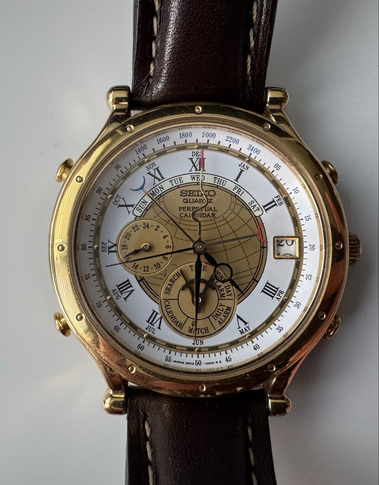 Seiko "Age of Discovery" 6M13-0010 met originele bandje, Polshorloge, Ophalen of Verzenden, Overige materialen, Seiko