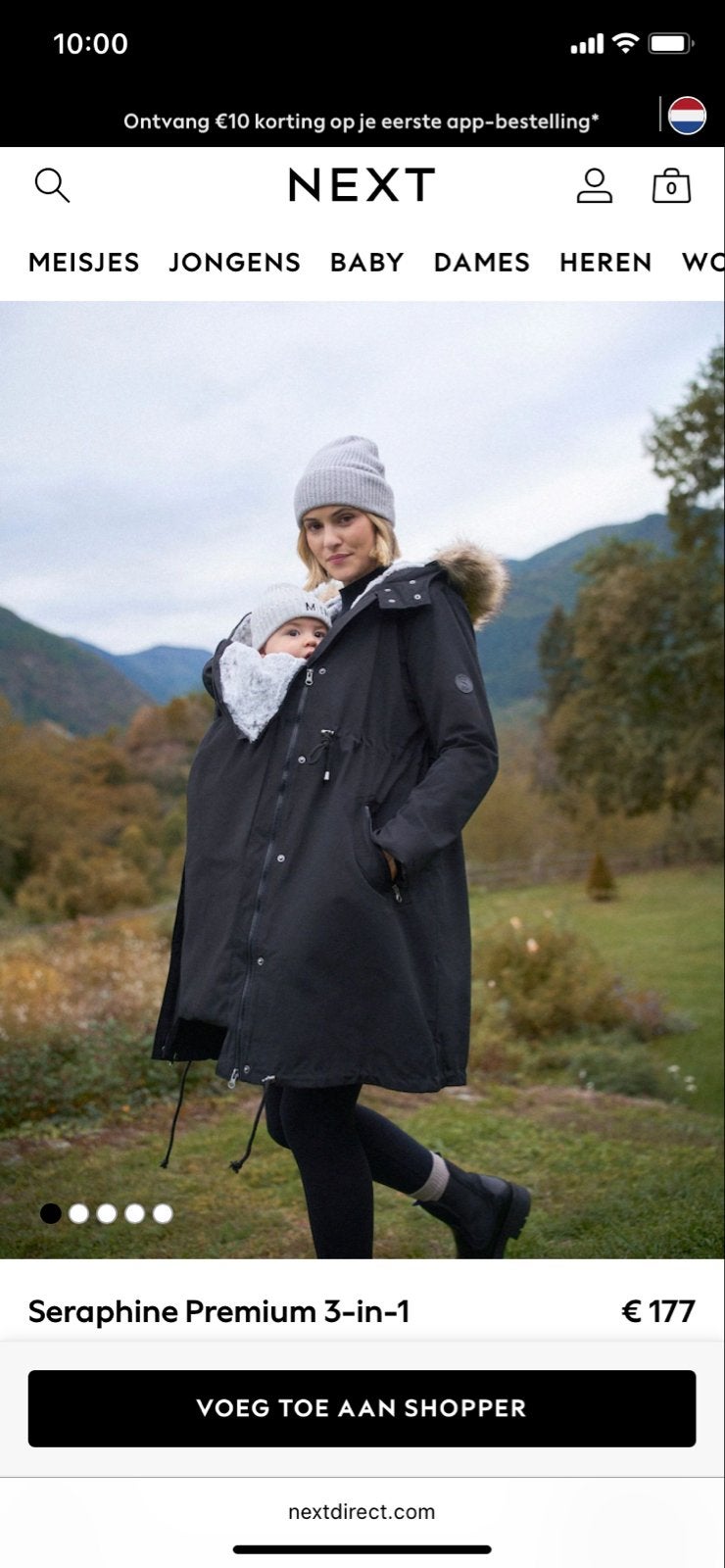 Seraphine Premium 3-in-1 Zwangerschapsjas Zwart, Kleding | Dames, Ophalen, Zwart, Maat 36 (S), Jasje of Colbert