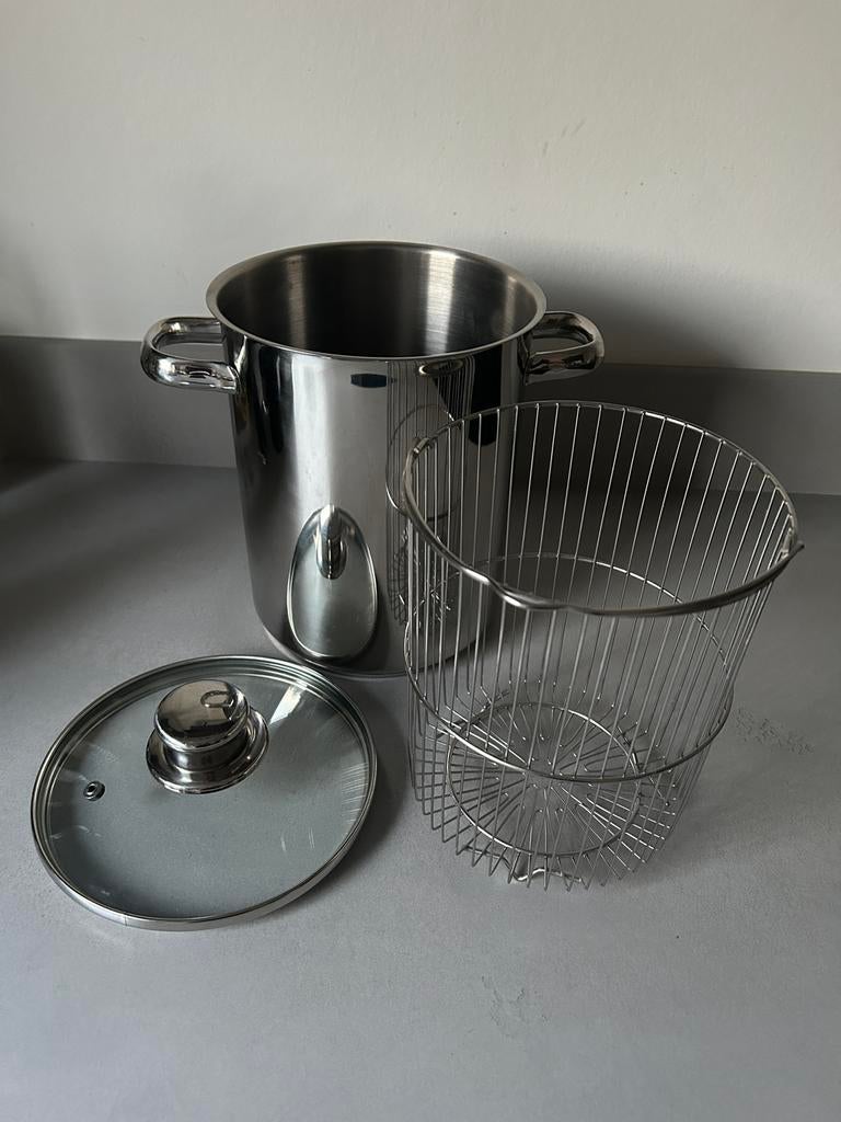 Aspergepan 16cm, Ophalen, Gebruikt, Rvs, Kookpan of Snelkookpan