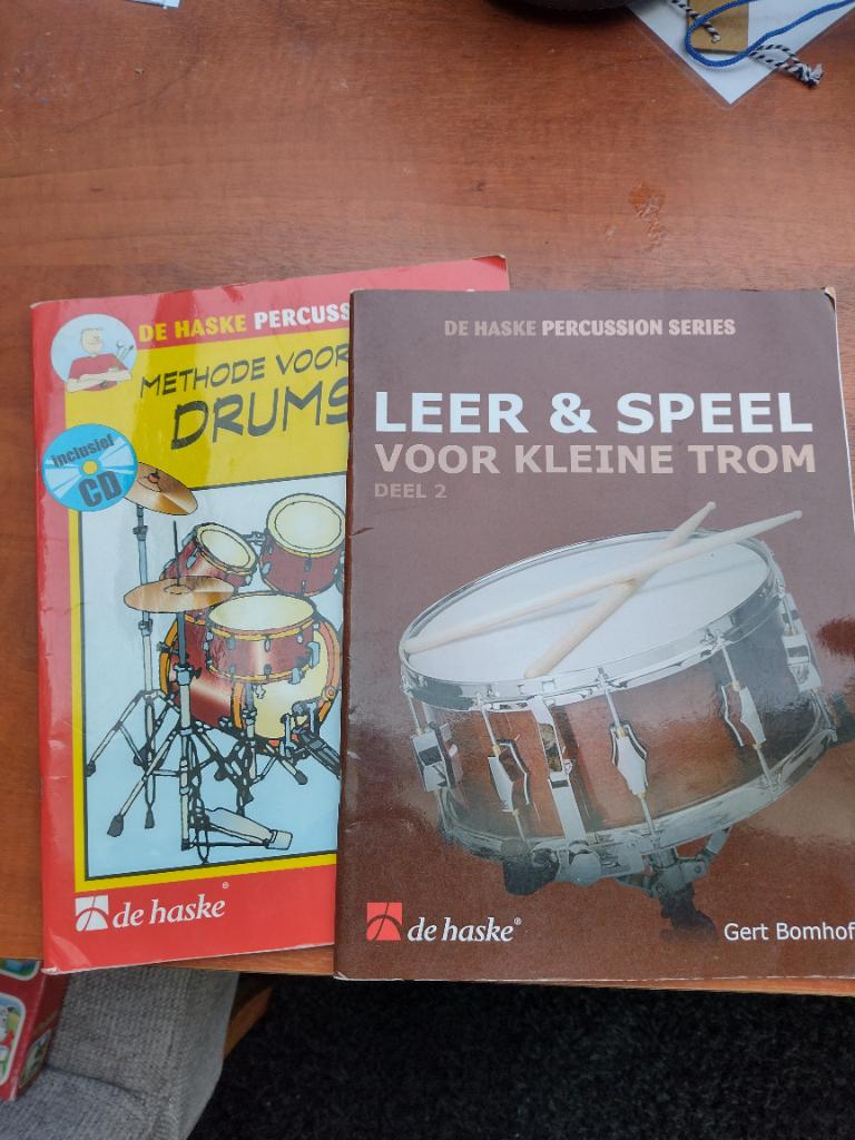 Lesboek Methode voor drumset en kleine trom, Gebruikt, Overige genres, Drums of Percussie, Les of Cursus