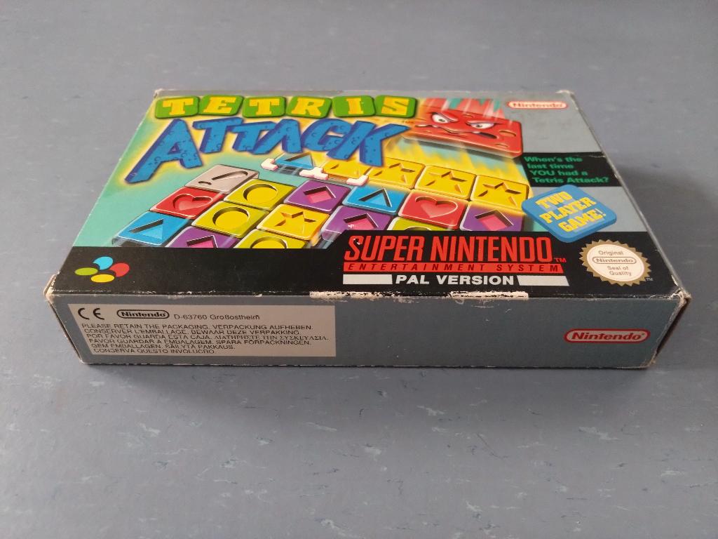 Tetris Attack - Nintendo SNES PAL Game CIB, Spelcomputers en Games, Games | Nintendo Super NES, Puzzel en Educatief, Gebruikt