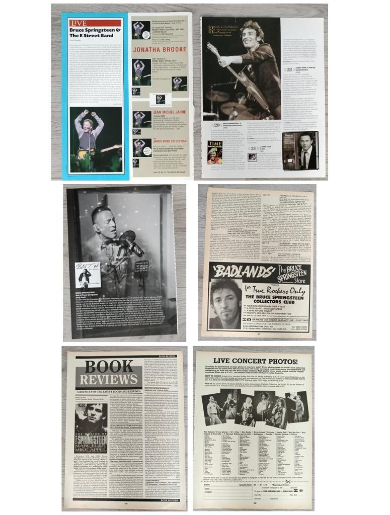 Bruce Springsteen / E Street Band tijdschrift artikelen, Verzenden, Gebruikt, Boek, Tijdschrift of Artikel
