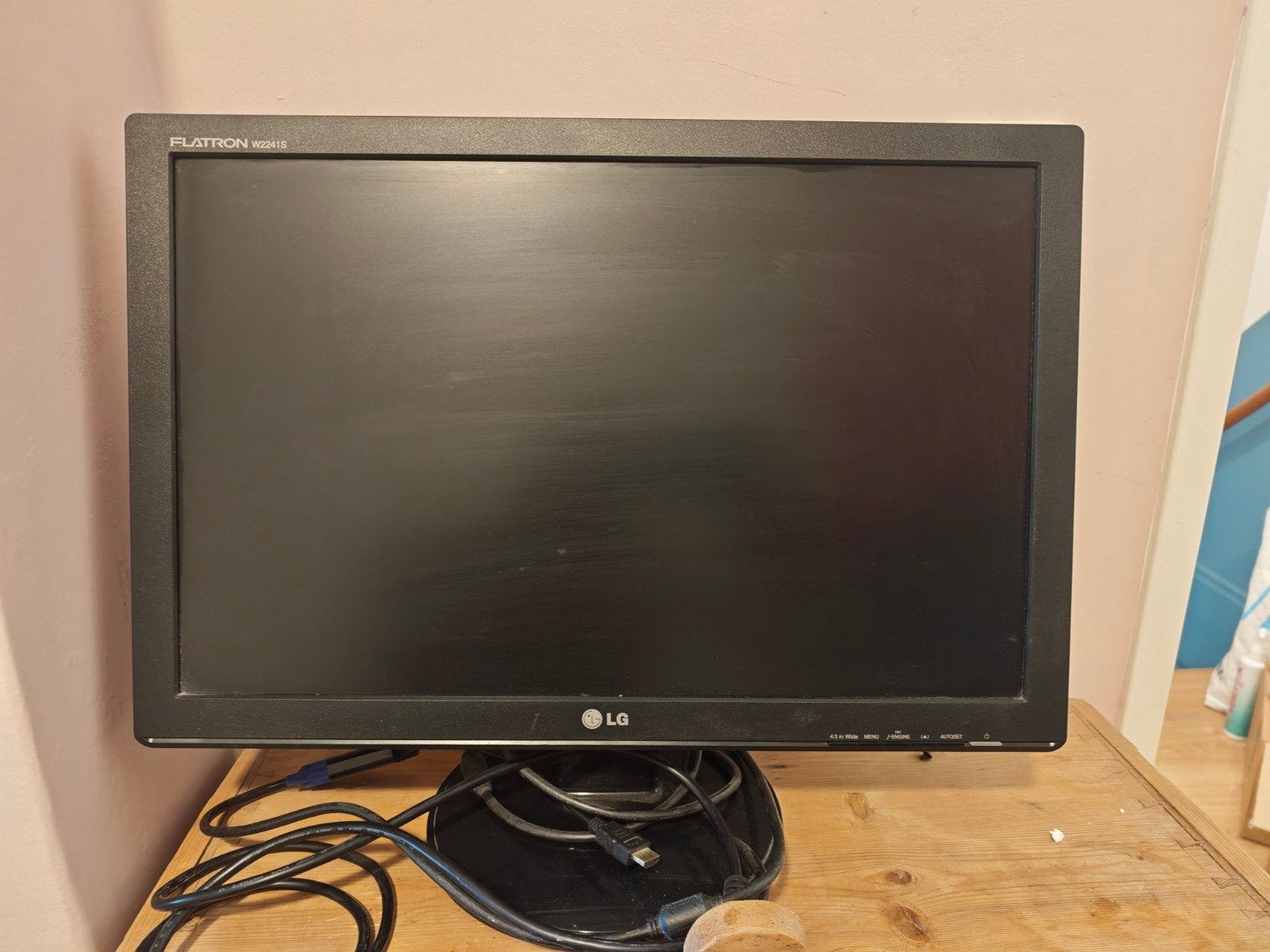 LG lcd monitor 22 inch 1680 x 1050 pixels, Flatron W2241S, Ophalen, Gebruikt, HDMI, Overige resoluties