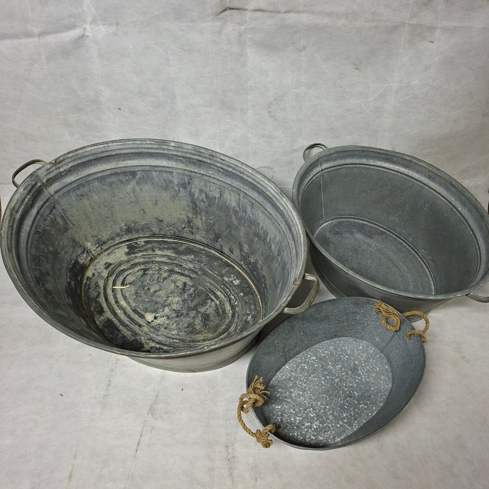 zinken bakken,zinkentijl,plantenbakken., Ophalen