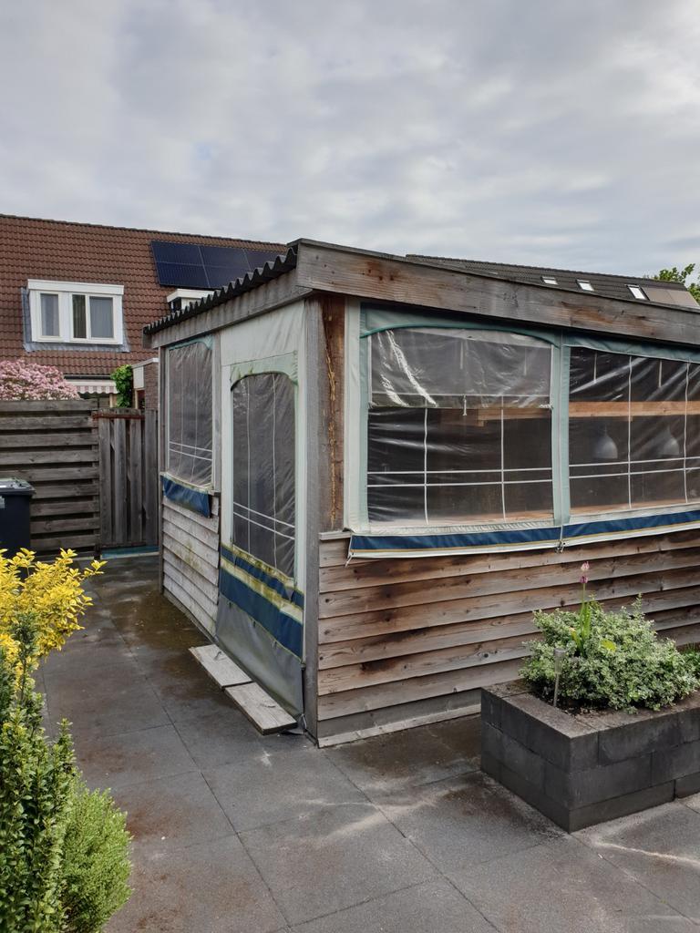Douglas houten overkapping / mancave! Doe een mooi bod!, Tuin en Terras, Ophalen, Gebruikt, Overige typen