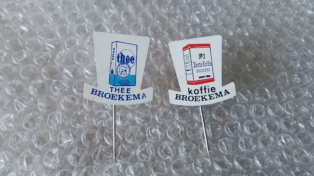 2 verschillende speldjes broekema koffie en thee, Ophalen of Verzenden, Zo goed als nieuw, Overige onderwerpen