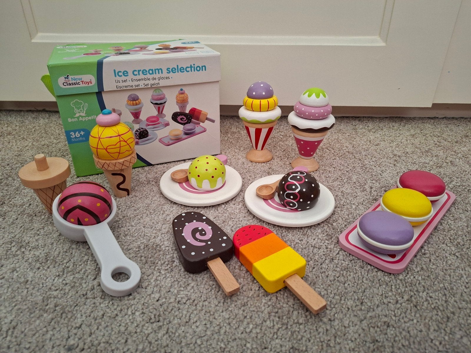 New Classic Toys houten ijsjes, Kinderen en Baby's, Speelgoed | Houten speelgoed, Ophalen of Verzenden, Zo goed als nieuw