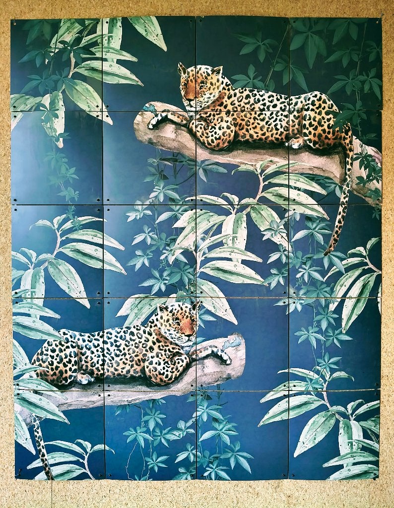 Ixxi jungle wanddecoratie 80x100, Verzenden, Decoratieobject, 100 cm, Zo goed als nieuw