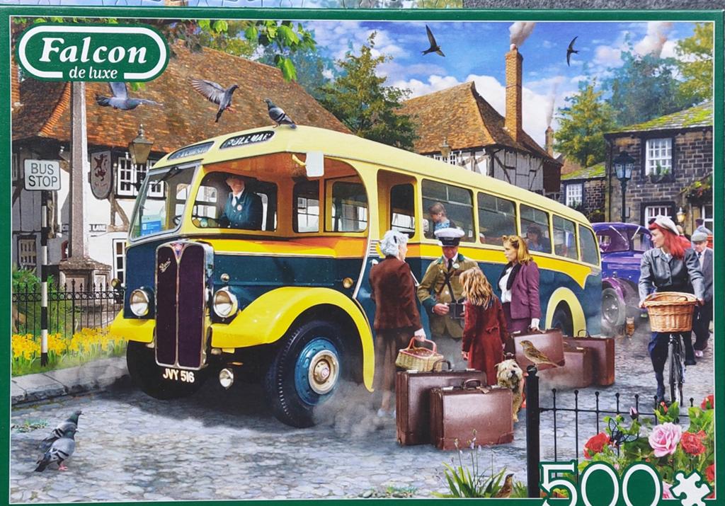 Falcon puzzel 500 stukjes Catching the bus, Ophalen of Verzenden