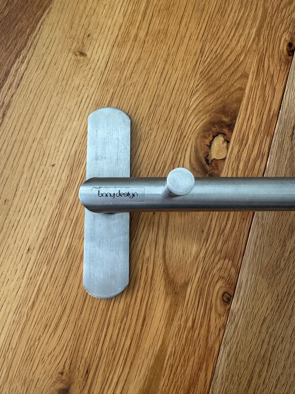 Design wand kapstok van Bony Design, geborsteld metaal, Gebruikt, Minder dan 100 cm, Metaal, Ophalen