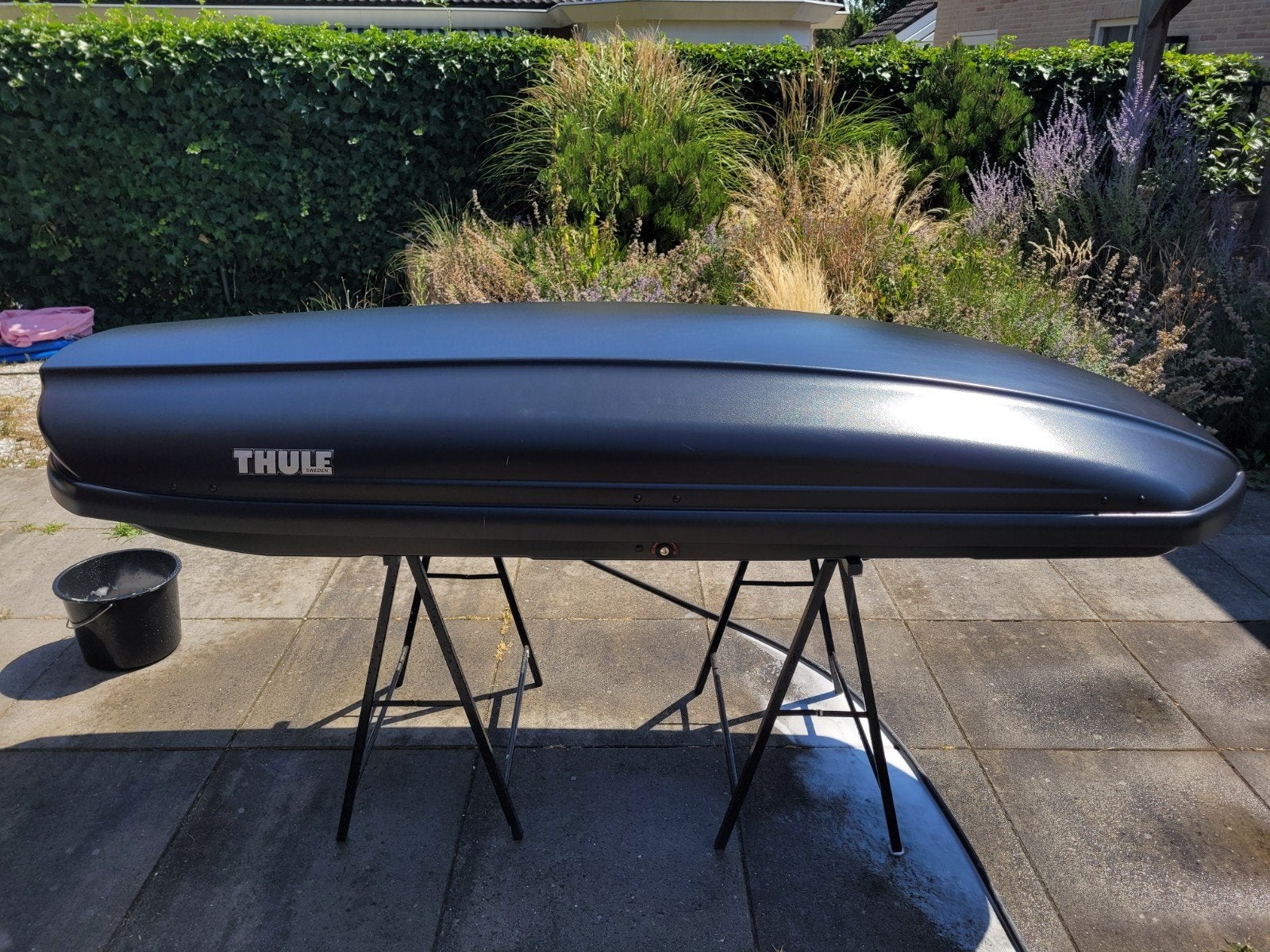 Thule Spirit 820 skibox dakkoffer 230cm lang, Auto diversen, Dakkoffers, Ophalen, Gebruikt
