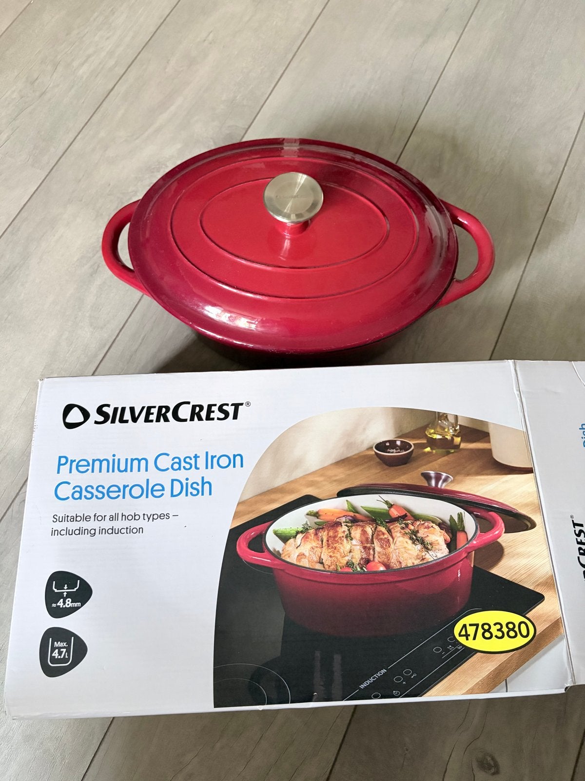 SilverCrest Premium Gietijzeren Braadpan - Nieuwstaat, Ophalen, Nieuw, Geschikt voor inductie, Overige merken