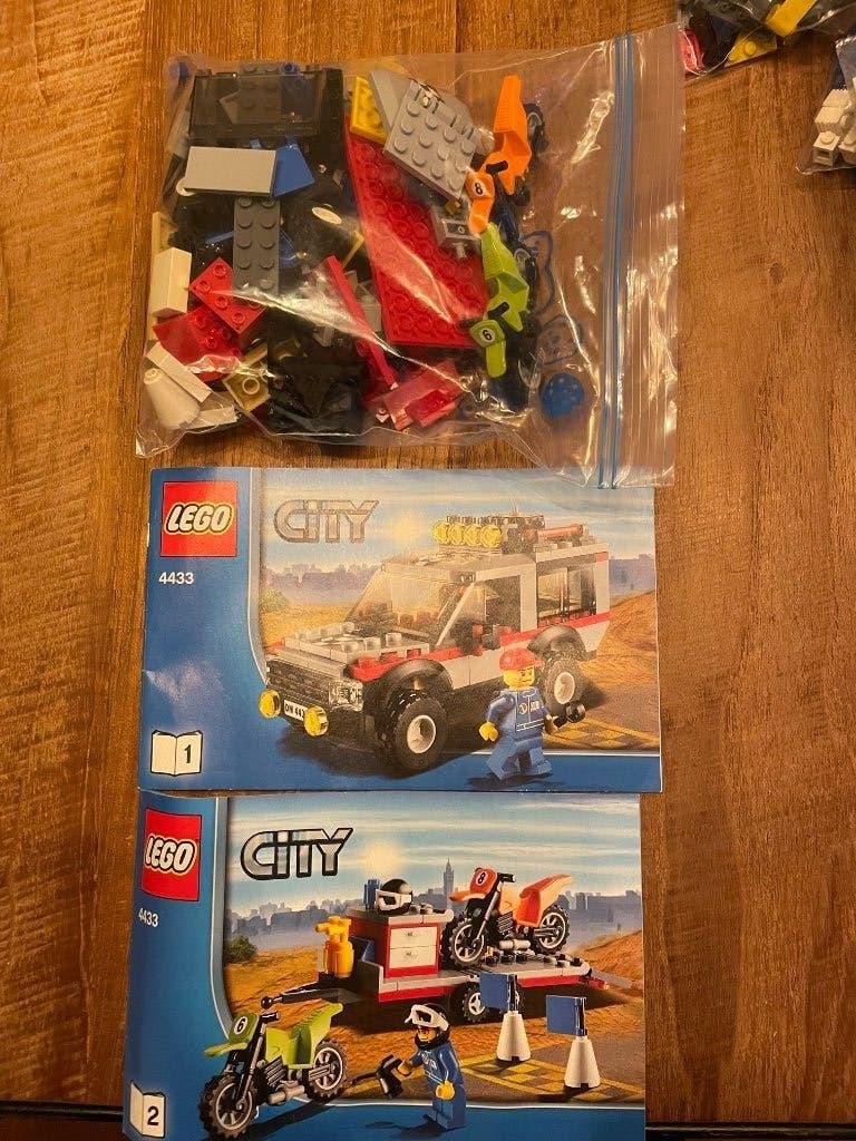 lego city 4433 crossmotor transport, City, Lego, Inclusief instructies, Ophalen of Verzenden