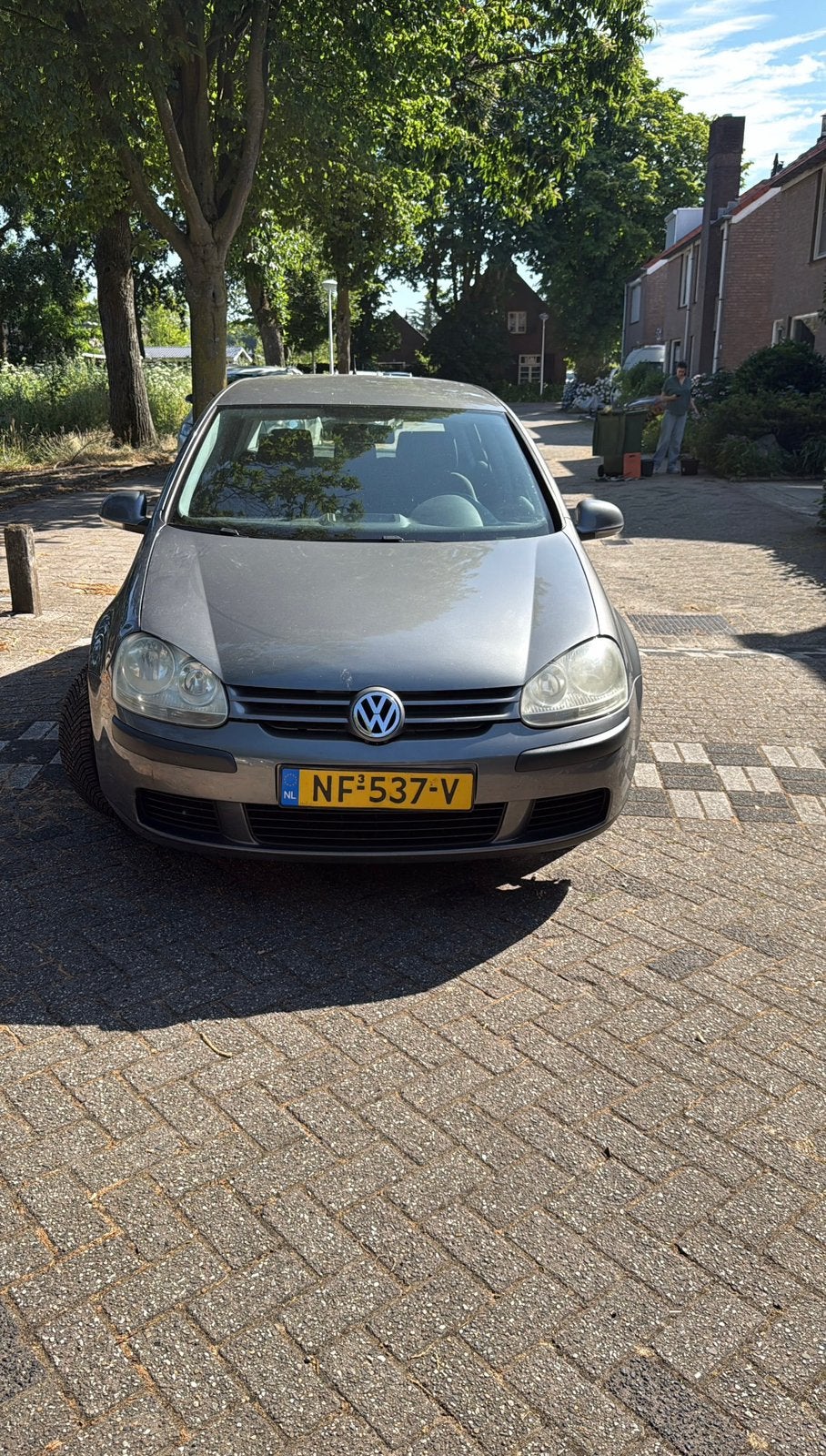 Volkswagen Golf 1.4 16V 55KW 5D 2007 Grijs, Auto's, Voorwielaandrijving, 74 pk, 4 cilinders, 610 kg