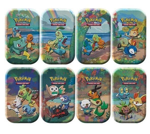 GEZOCHT : Lege Pokemon Mini Tins, Hobby en Vrije tijd, Verzamelkaartspellen | Pokémon, Ophalen, Zo goed als nieuw, Losse kaart
