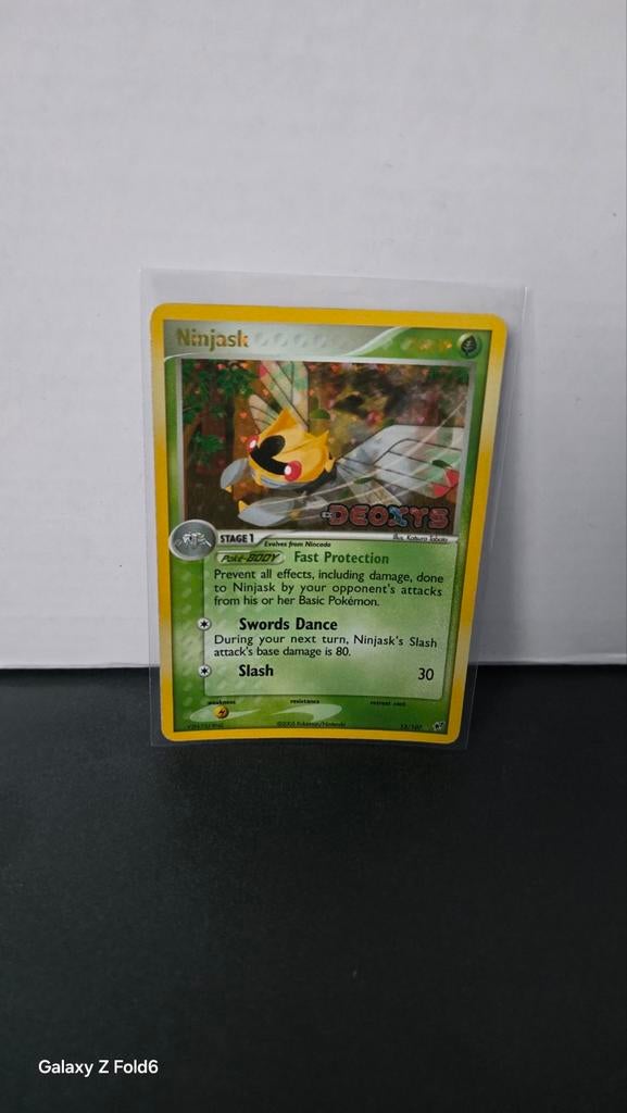 Pokémon Ninjask Deoxys 13/107, Ophalen of Verzenden, Zo goed als nieuw, Losse kaart