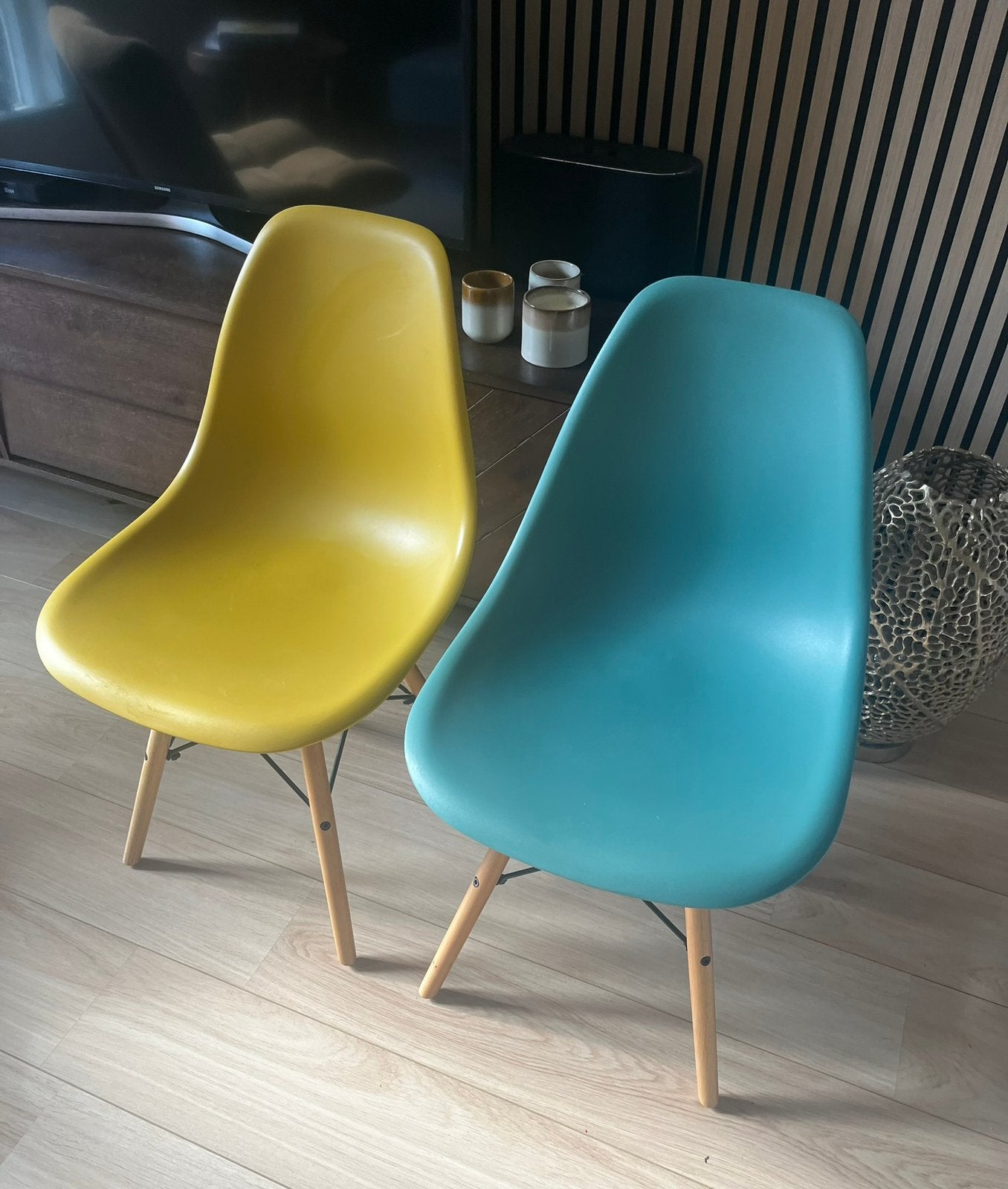 2x Eames chair stoel Vitra, Ophalen, Zo goed als nieuw, Overige kleuren, Twee