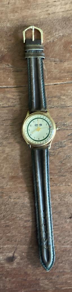 Heineken horloge met leren band design by Olympic, Ophalen of Verzenden, Zo goed als nieuw