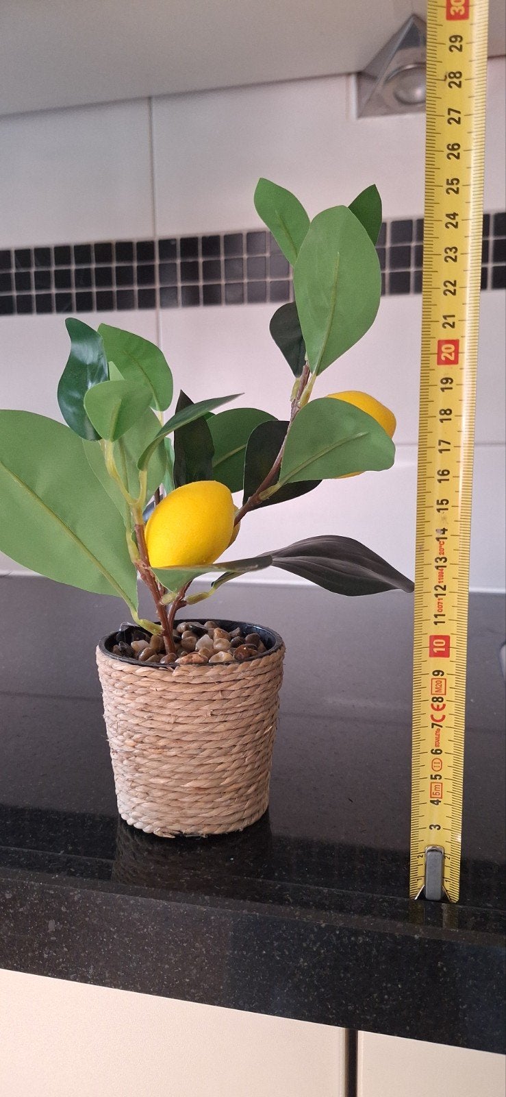 Kunstplantje Citroenboom, Huis en Inrichting, Binnen, Groen, Met pot of vaas, Kunstplant