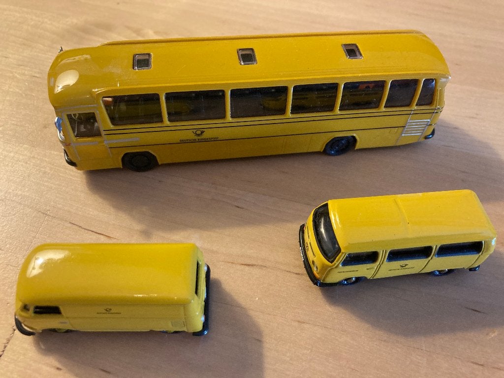 deutsche post 1/87 (3 items), Hobby en Vrije tijd, Ophalen of Verzenden, Zo goed als nieuw, Bus of Vrachtwagen, Rietze
