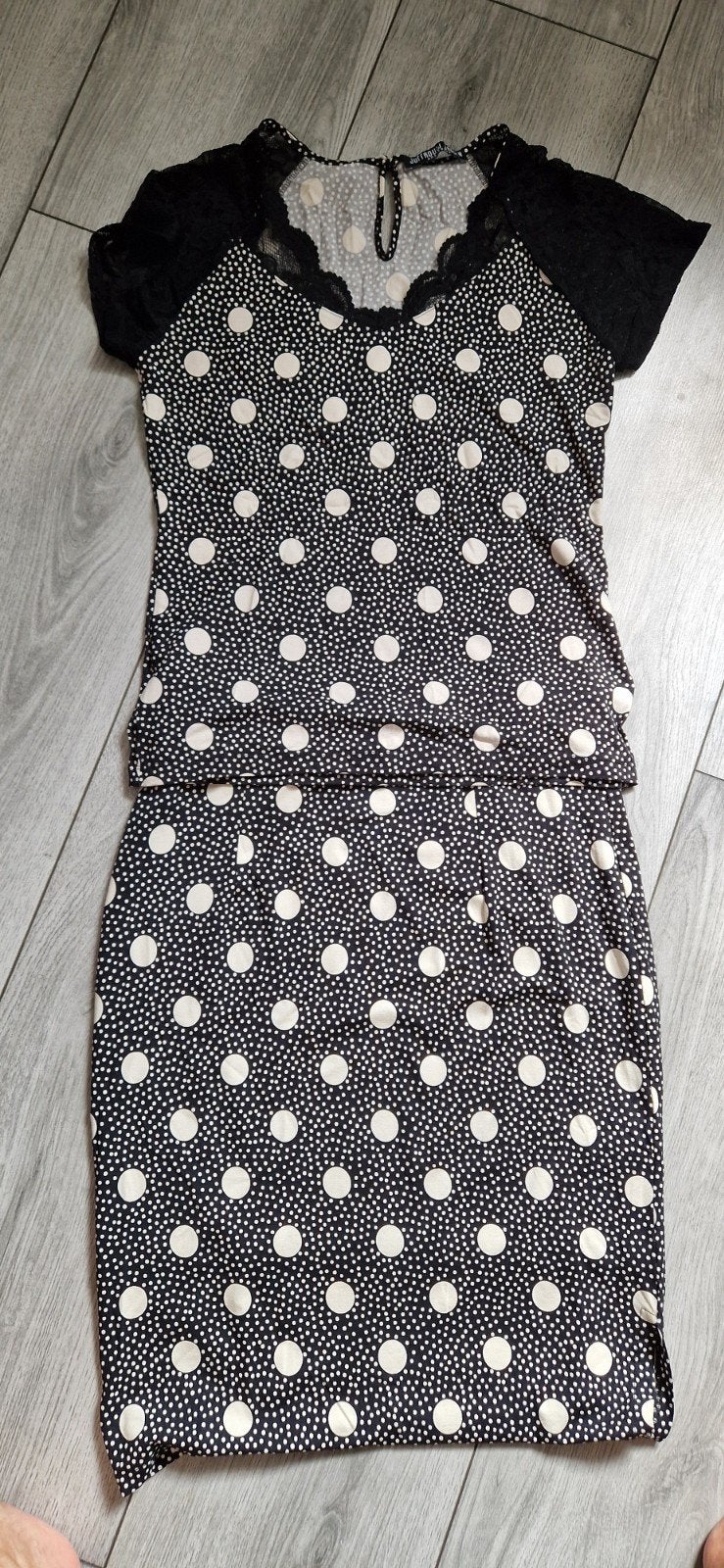 Juffrouw Jansen rok+shirt maat 38 zgan, Kleding | Dames, Maat 38/40 (M), Zo goed als nieuw, Verzenden, Blauw