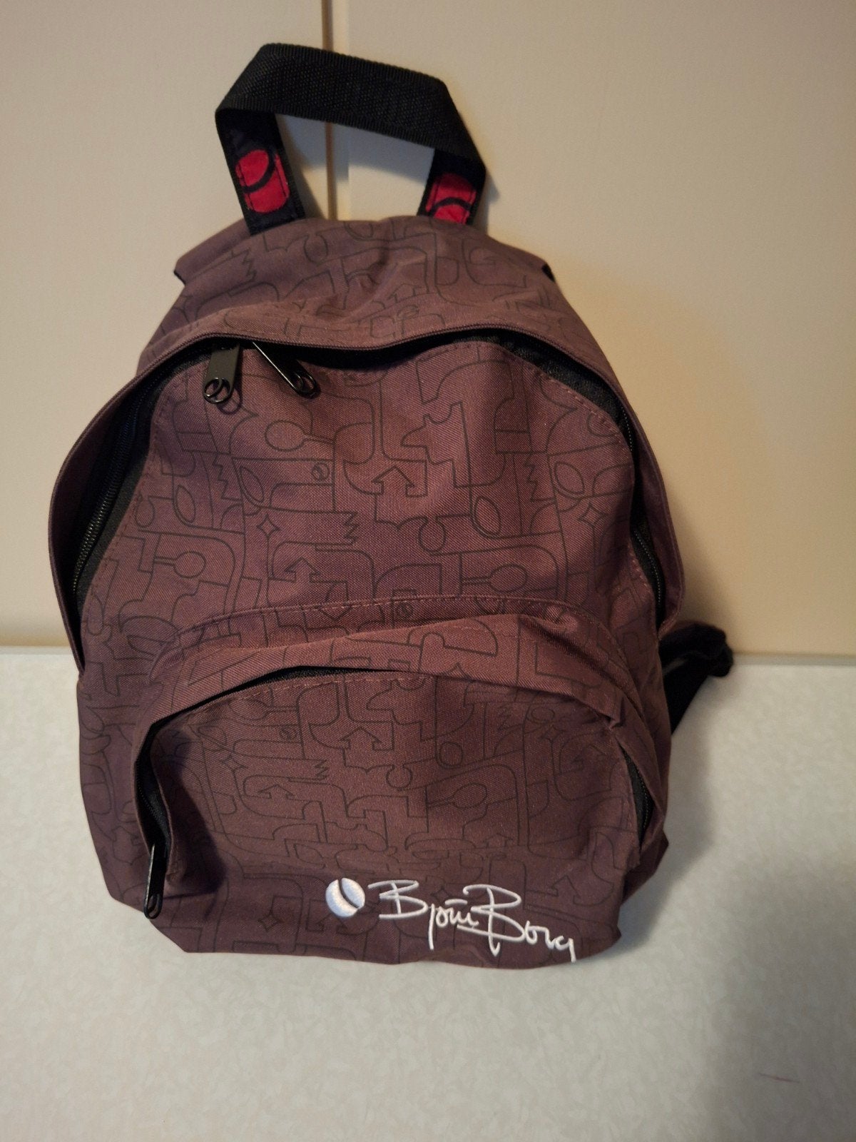 Kleine Björn Borg rugzak - bruin met patroon, Overige merken, Gebruikt, Minder dan 30 cm, Ophalen of Verzenden