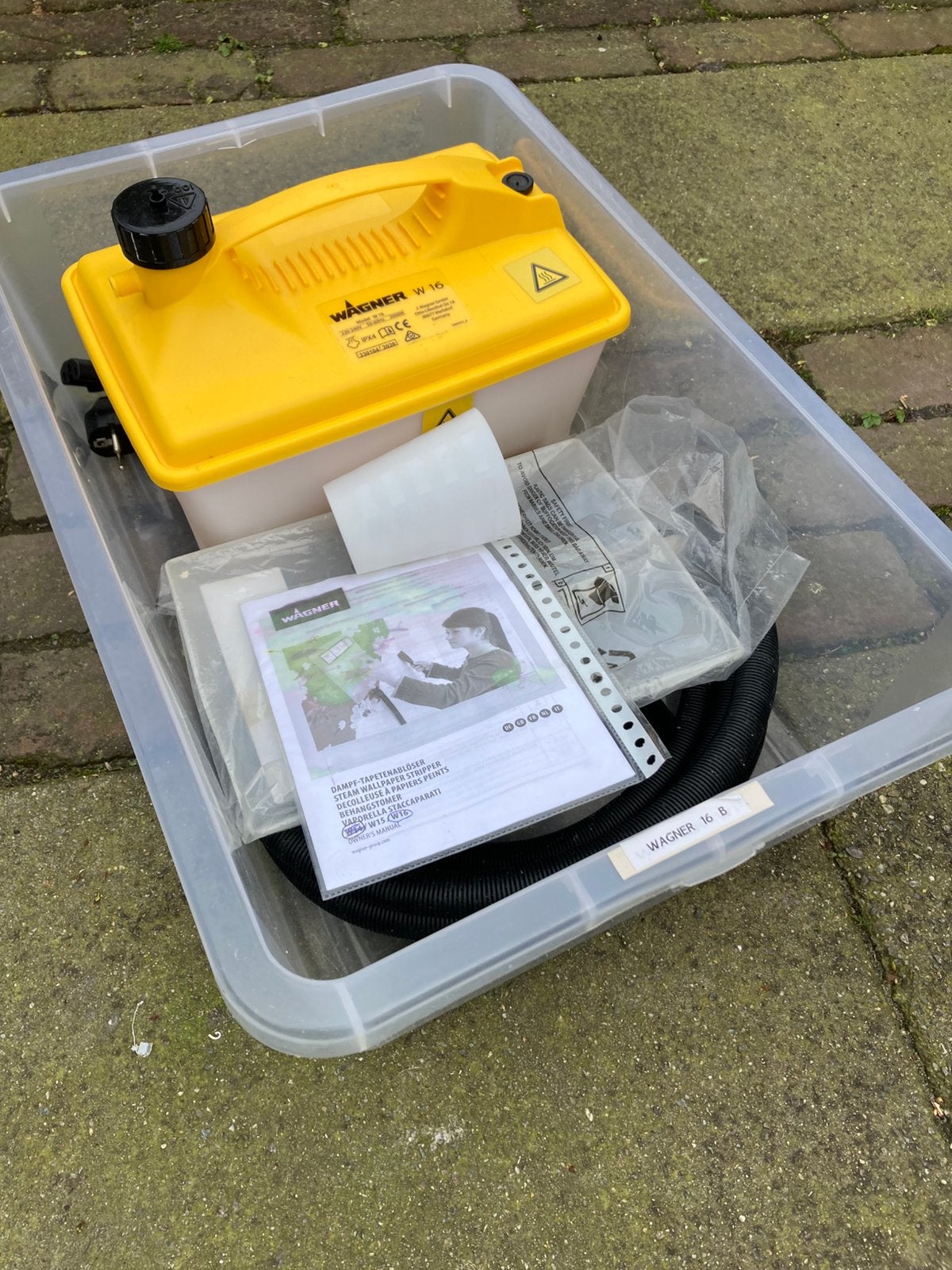 Behangstoomapparaat huren voor snel werk, Ophalen