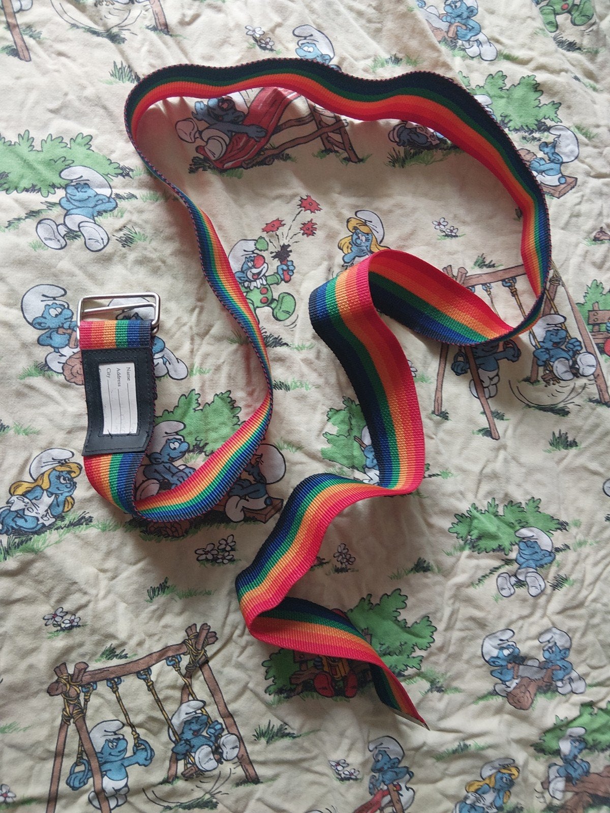 regenboog riem gratis gay pride, Kleding | Heren, Ophalen of Verzenden, Zwart, 115 cm of meer