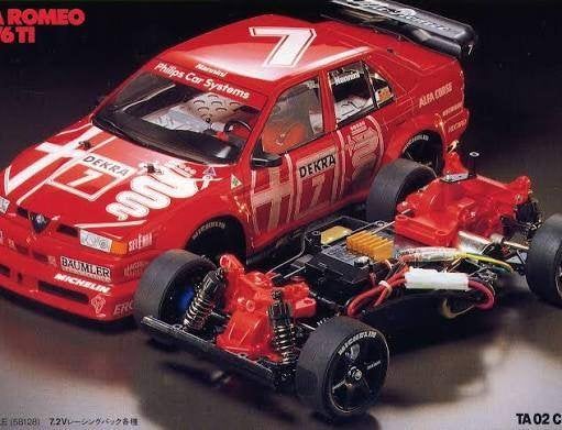Gezocht Tamiya TA02 TA-02 Alfa 155, Ophalen, Gebruikt, Auto onroad