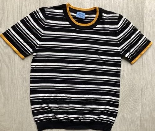 John Cabot gestreepte trui maat M zwart-wit, Kleding | Dames, T-shirts, Zo goed als nieuw, Maat 38/40 (M), Zwart, Korte mouw, Ophalen of Verzenden
