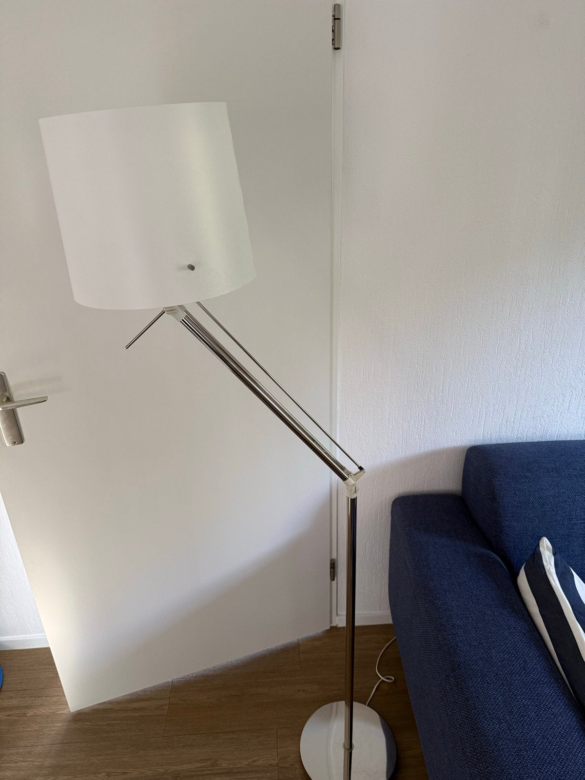 2x IKEA Samtid Vloerlamp met leesarm, Ophalen, Gebruikt, E27 (groot), Metaal